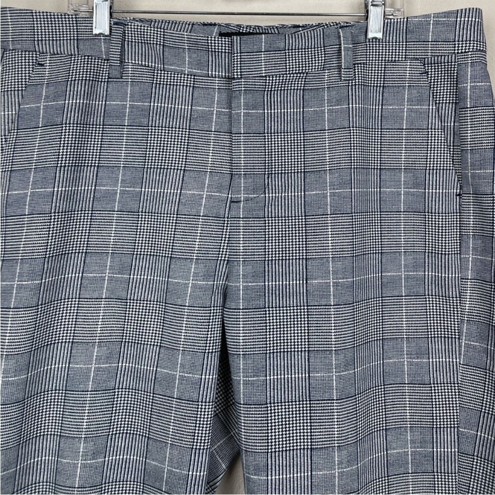 Liverpool navy blue/white plaid trouser pants 16W - Picture 3 of 6